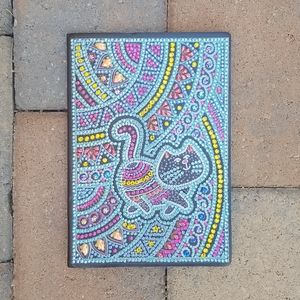Jeweled Cat Soft Leather Notebook/journal NWOT